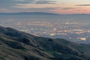 View of Fremont and Silicon Valley from the Mission Peak Regional Preserve