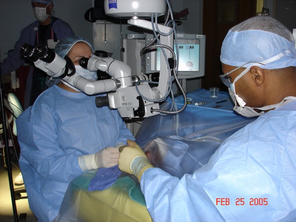 Cataract Surgery being performed