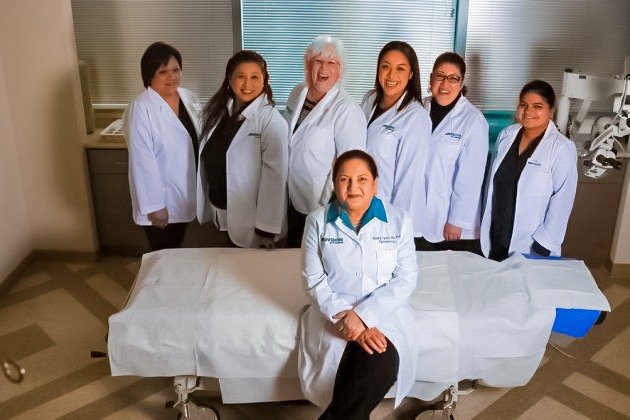 medical staff and dr. tandon at neovision eye center in union city