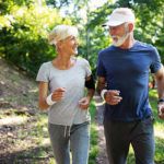 older couple jogging outdoors